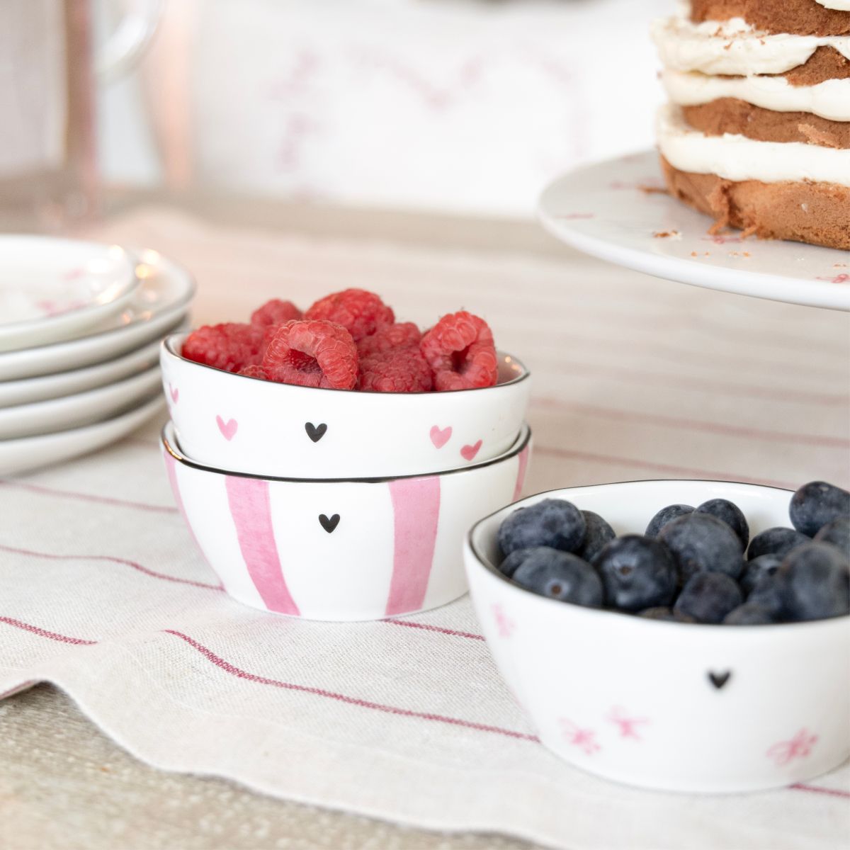 Set de 3 bols (Rose)