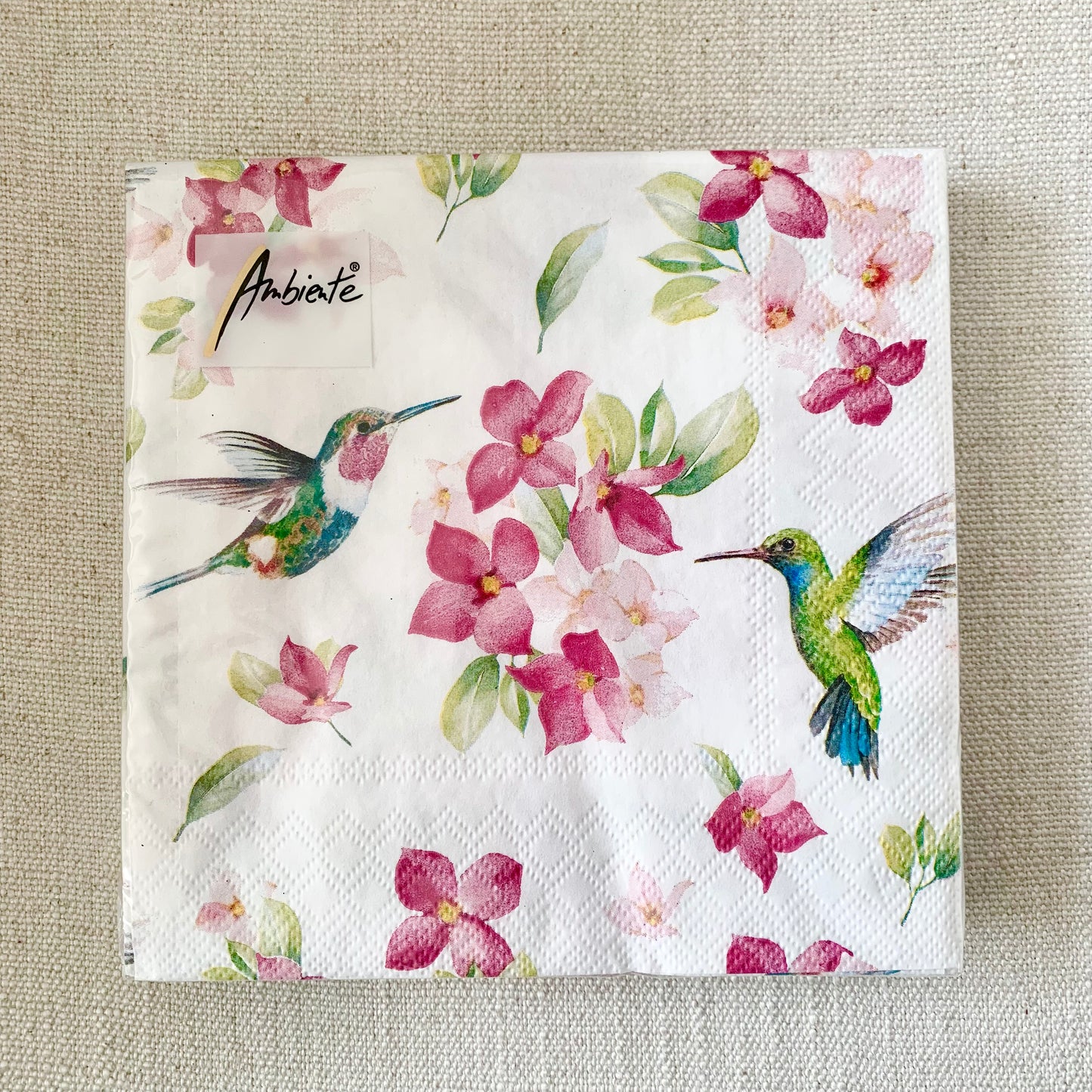 Serviettes colibris