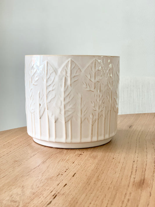 Cache-pot feuilles