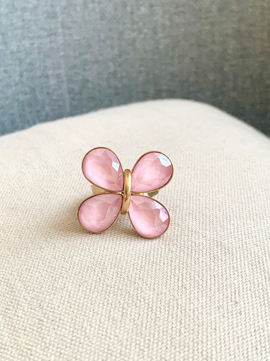 Bague « pink butterfly »