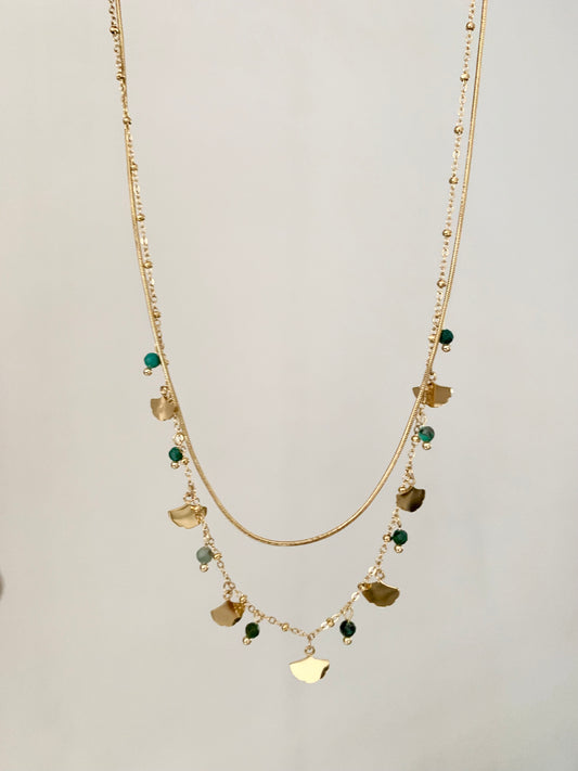 Collier « Léo vert »