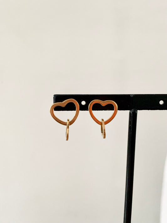 Boucles d’oreilles « coeurs croisés »