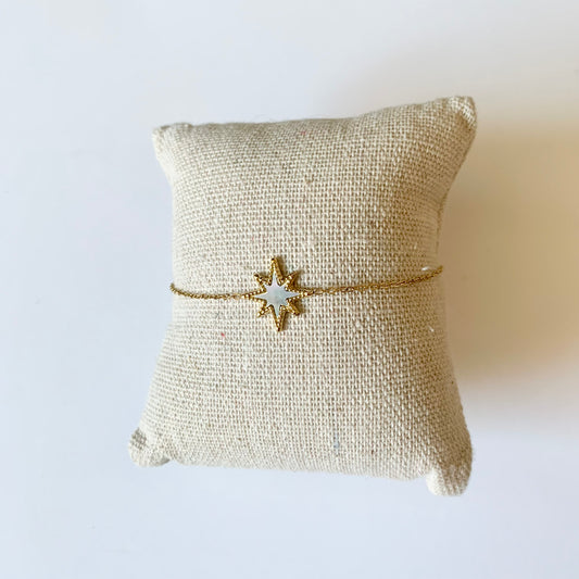 Bracelet « étoile nacre »