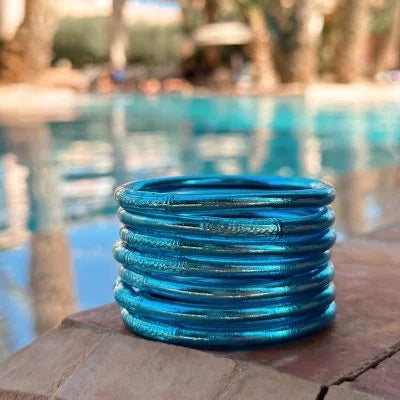 Joncs tibétains épais M bleu céleste