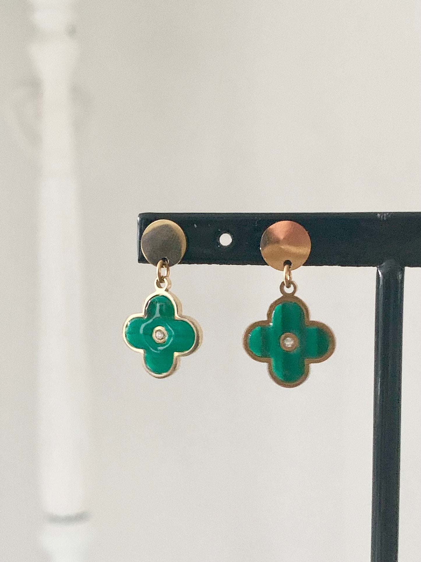 Boucles d’oreilles «Jade »