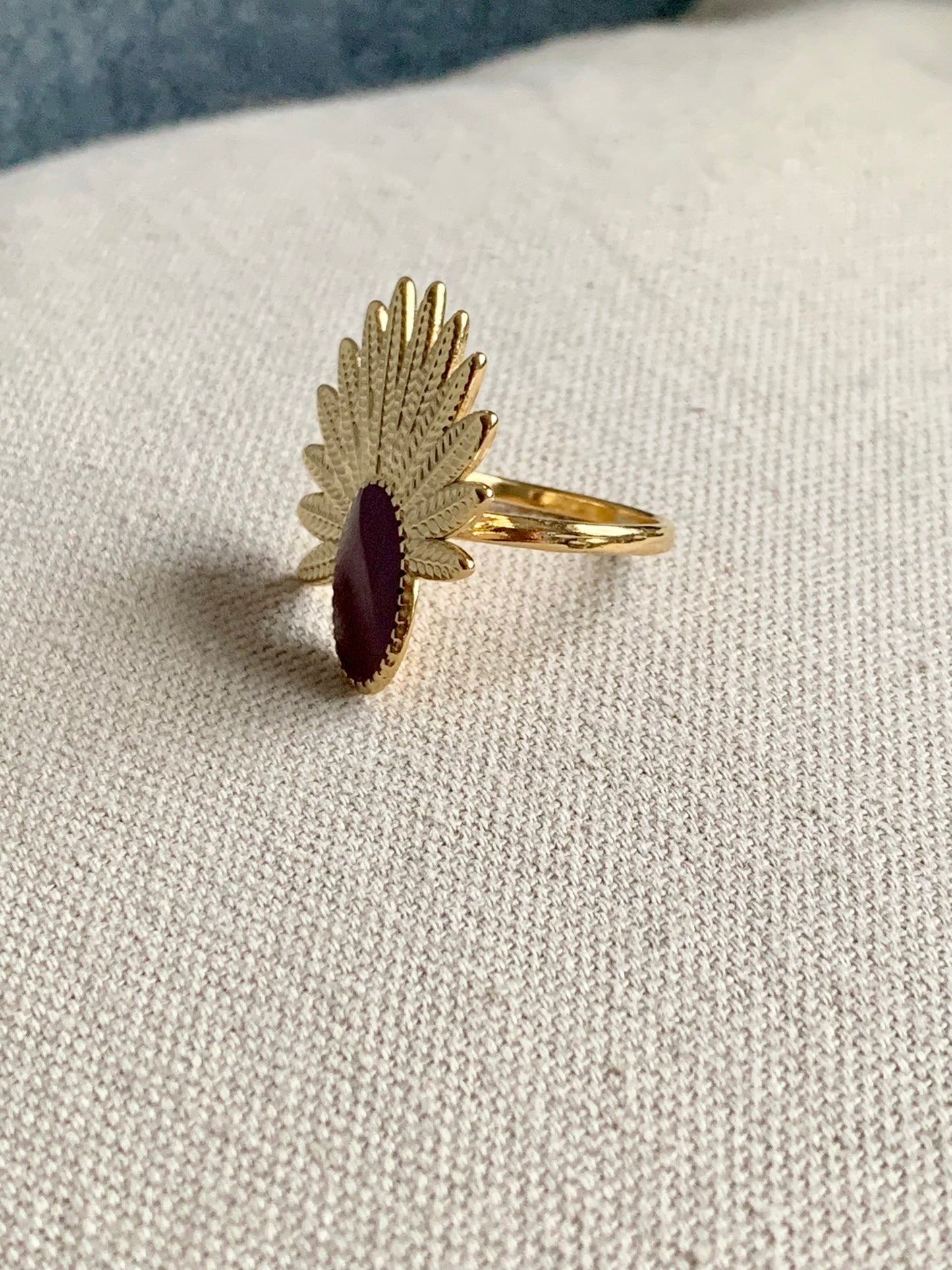 Bague « Alberta » marron