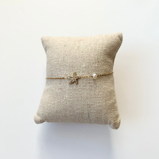 Bracelet « étoile brillante/perle »