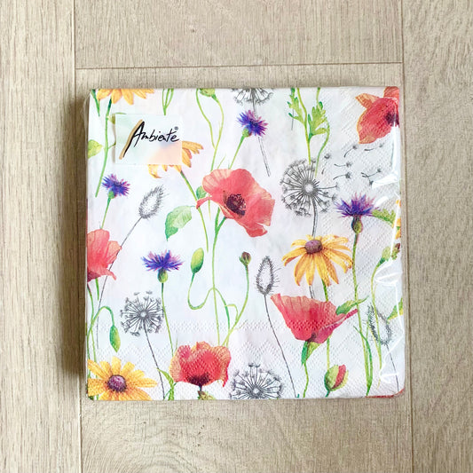 Serviettes « poppy meadow »