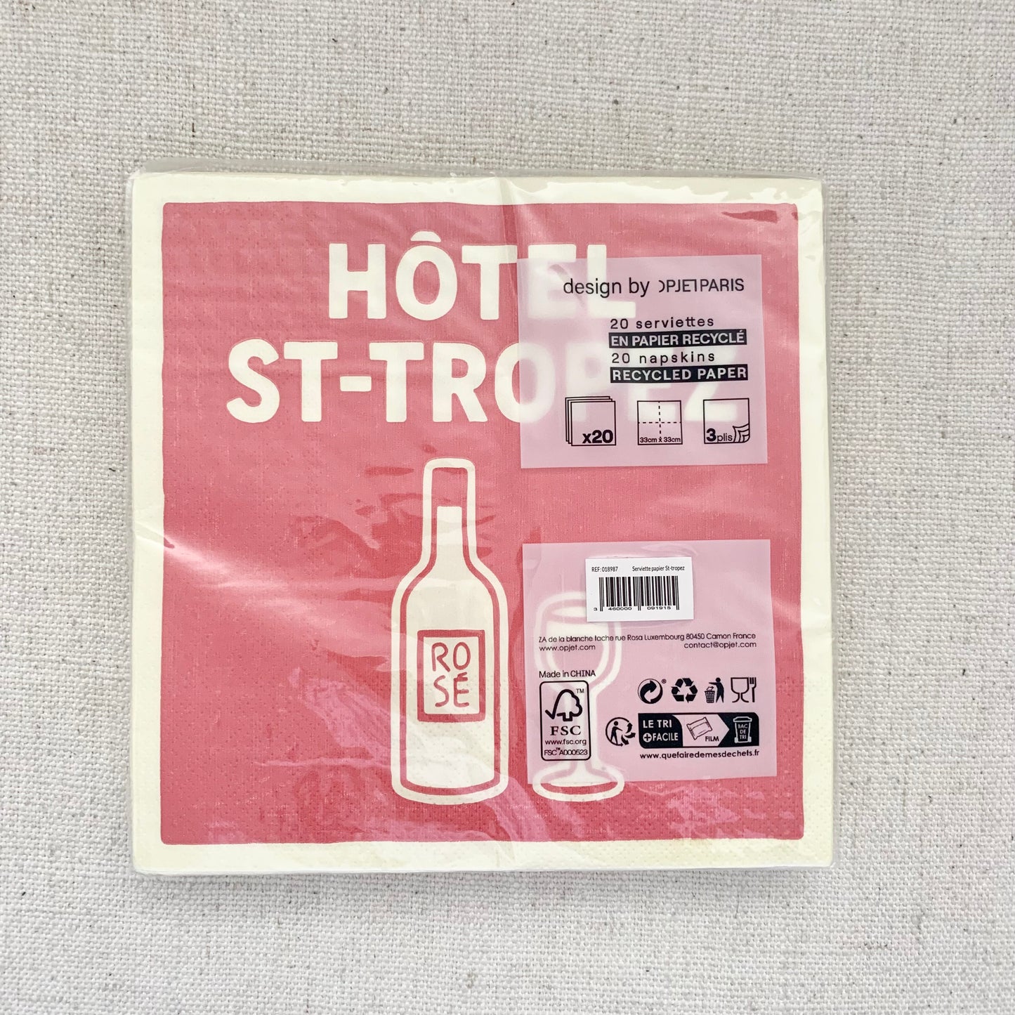 Serviettes Hôtel Saint-Tropez