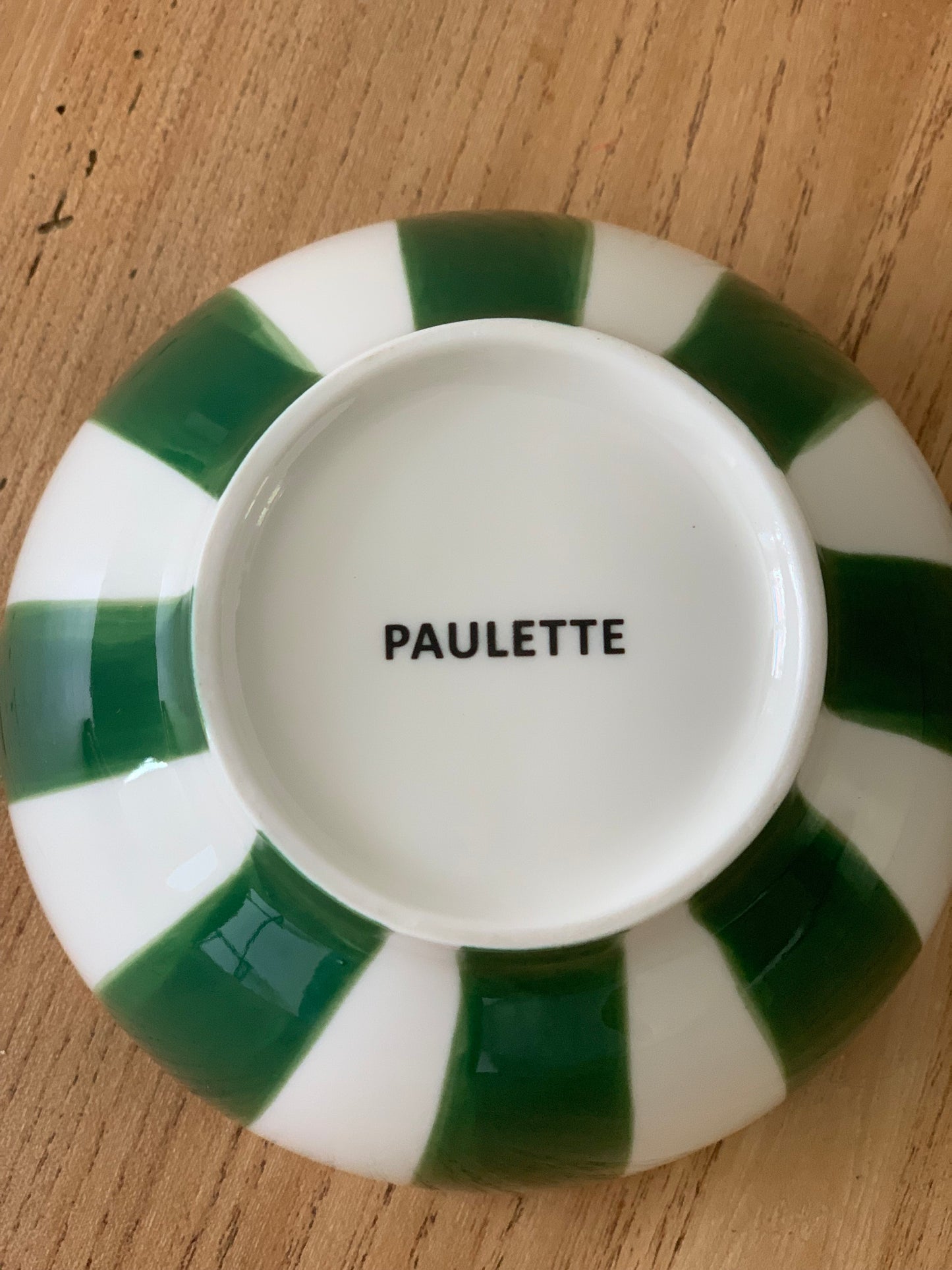 Bol rayé vert