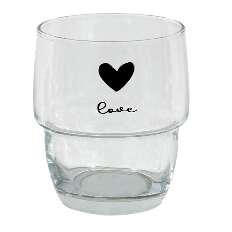 Verre en coeur