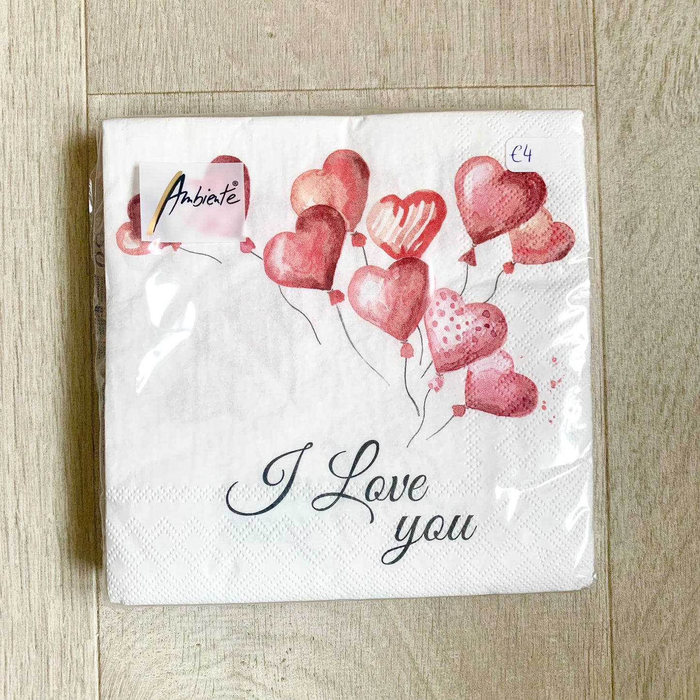 Serviettes « Love balloons »
