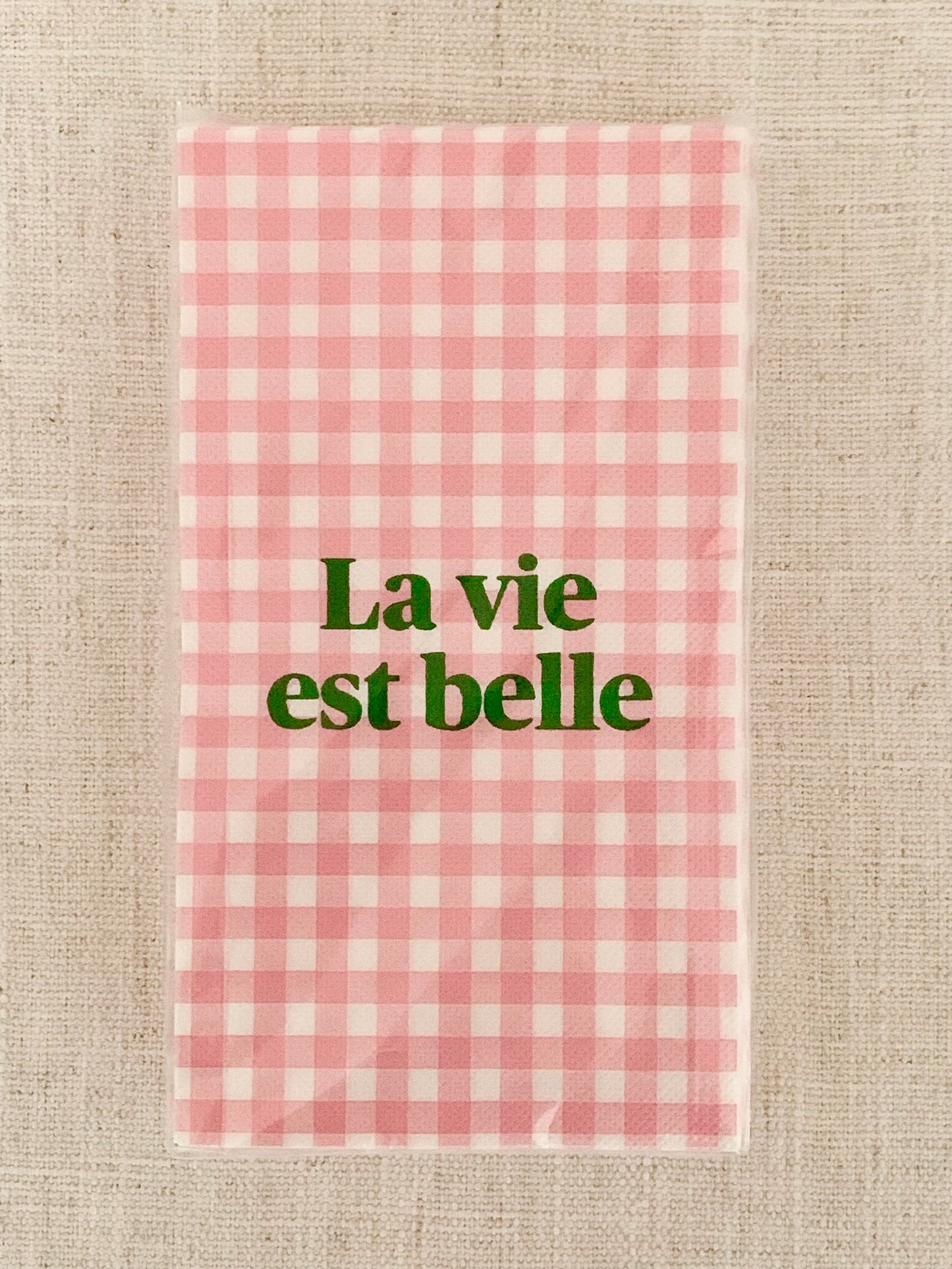 Serviettes La vie est belle