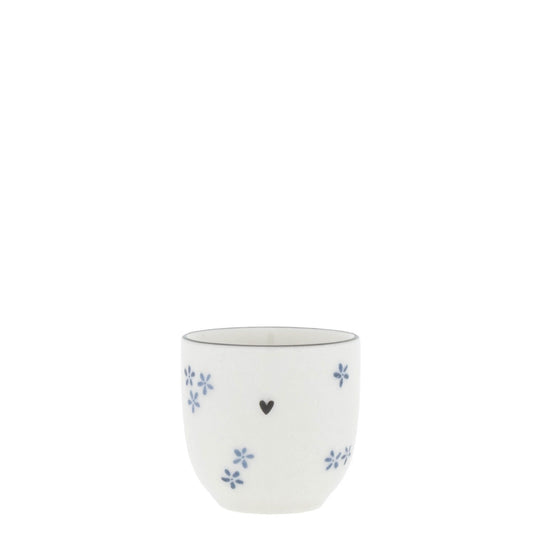 Coquetier blue daisies