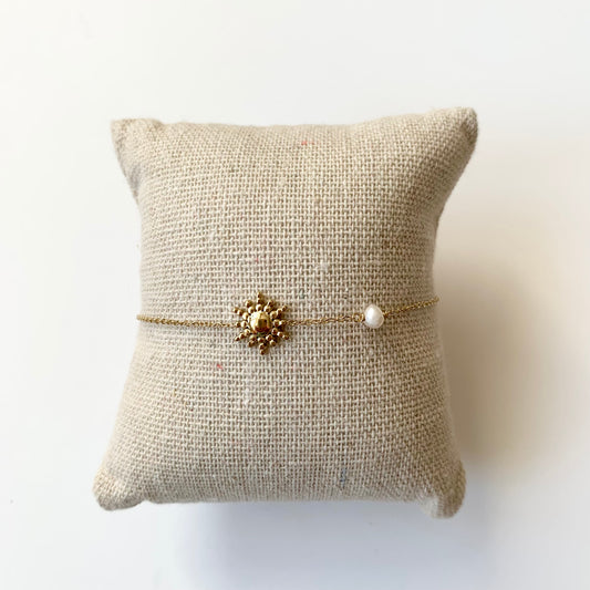 Bracelet « soleil/perle »
