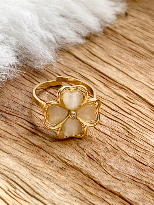 Bague trèfle