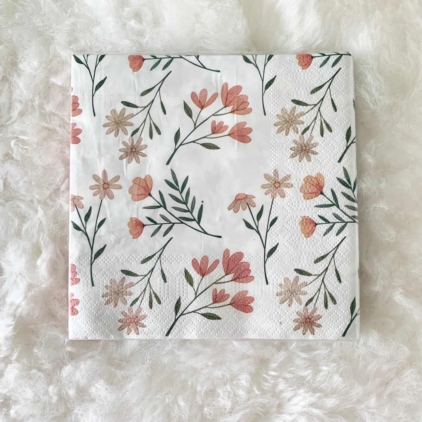 Serviettes orange Flowers