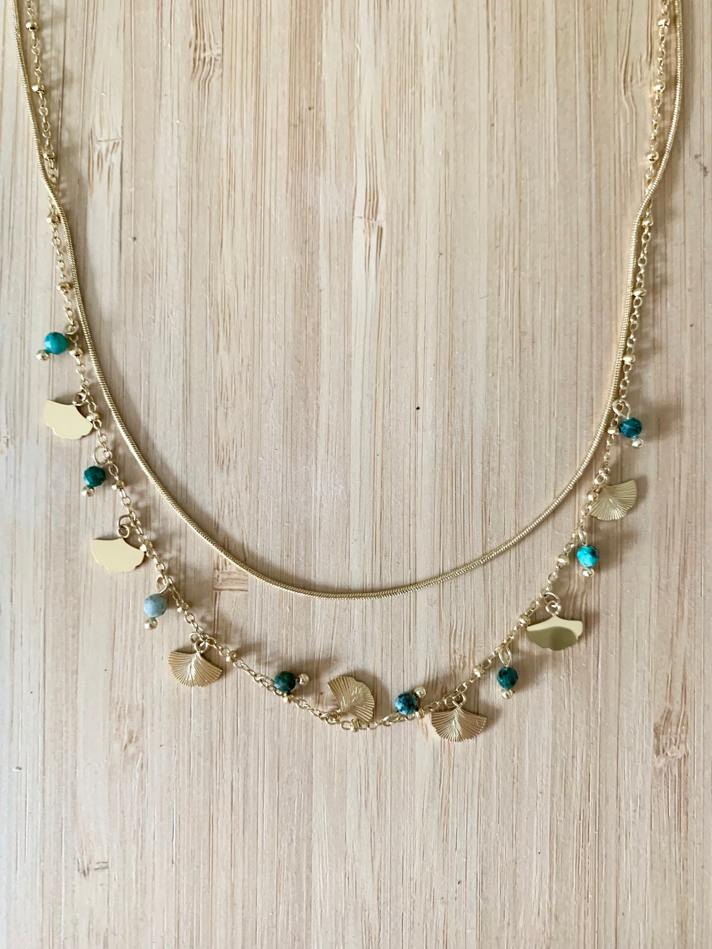 Collier « Léo vert »