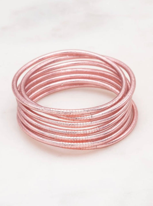Joncs Tibetains fins S rose gold