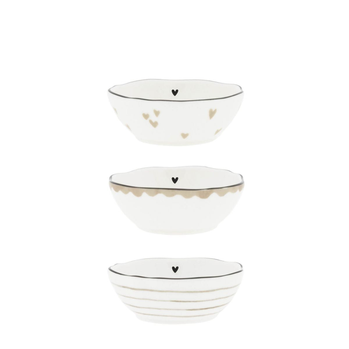 Set de 3 petits bols (beige)