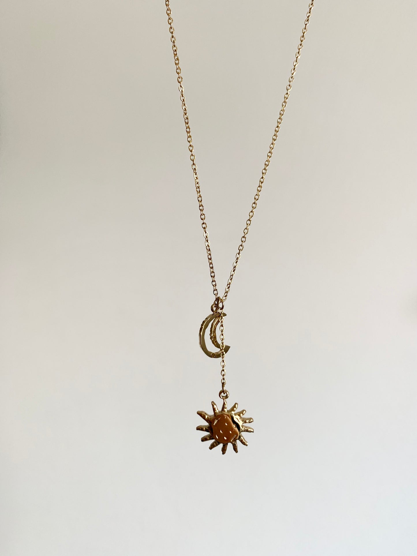 Collier lune soleil