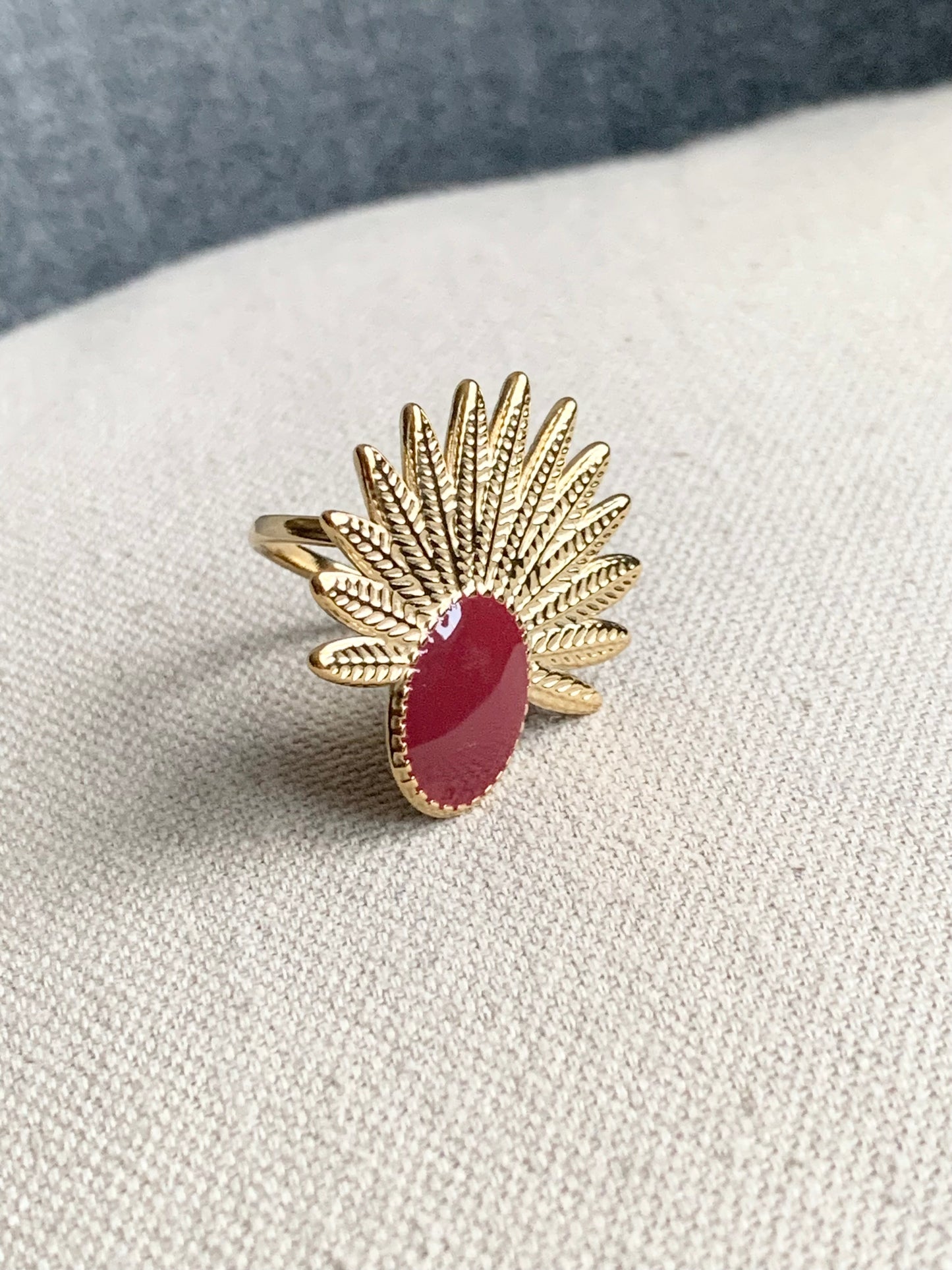 Bague « Alberta » marron