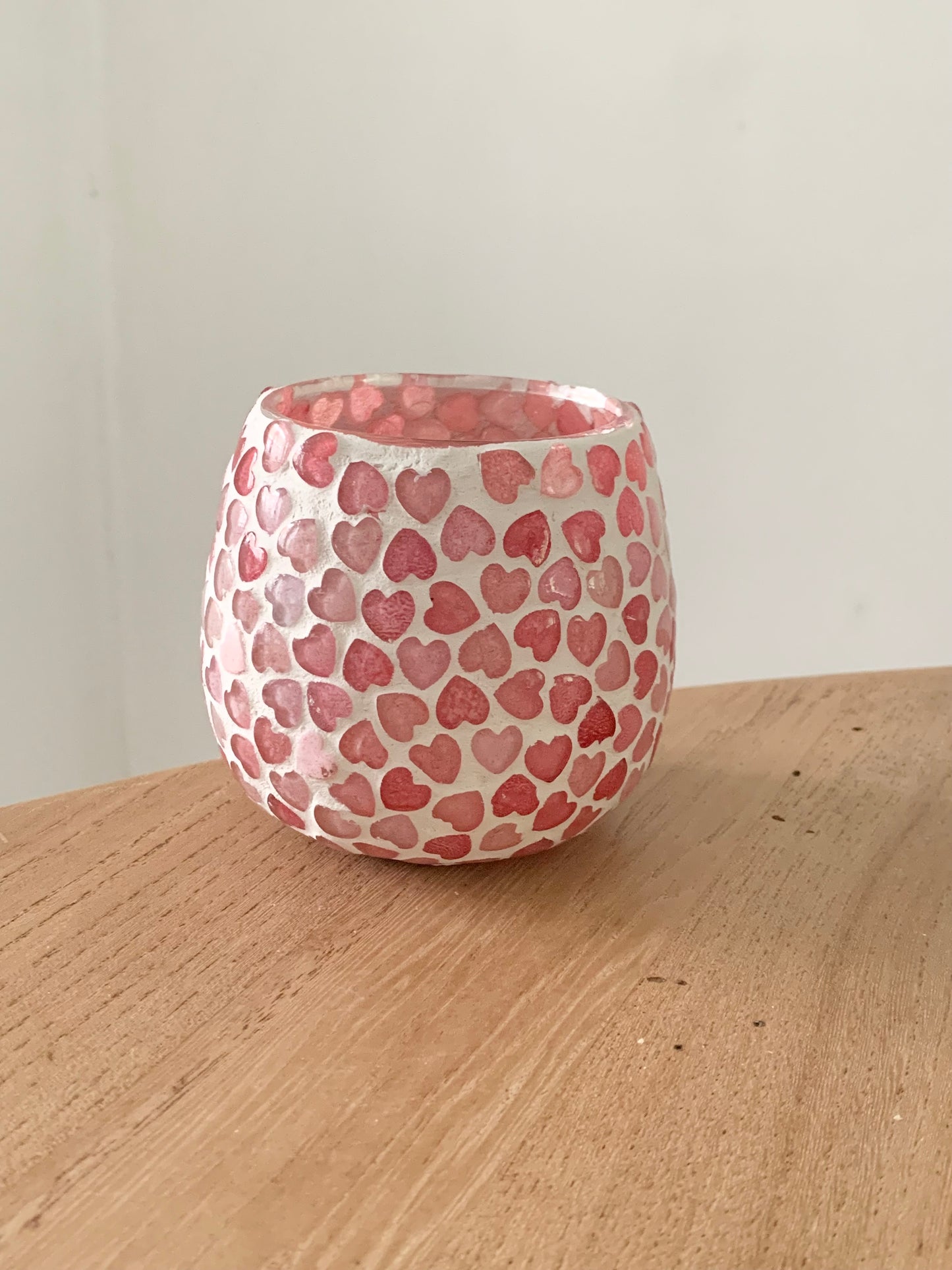 Photophore mosaïque coeurs S