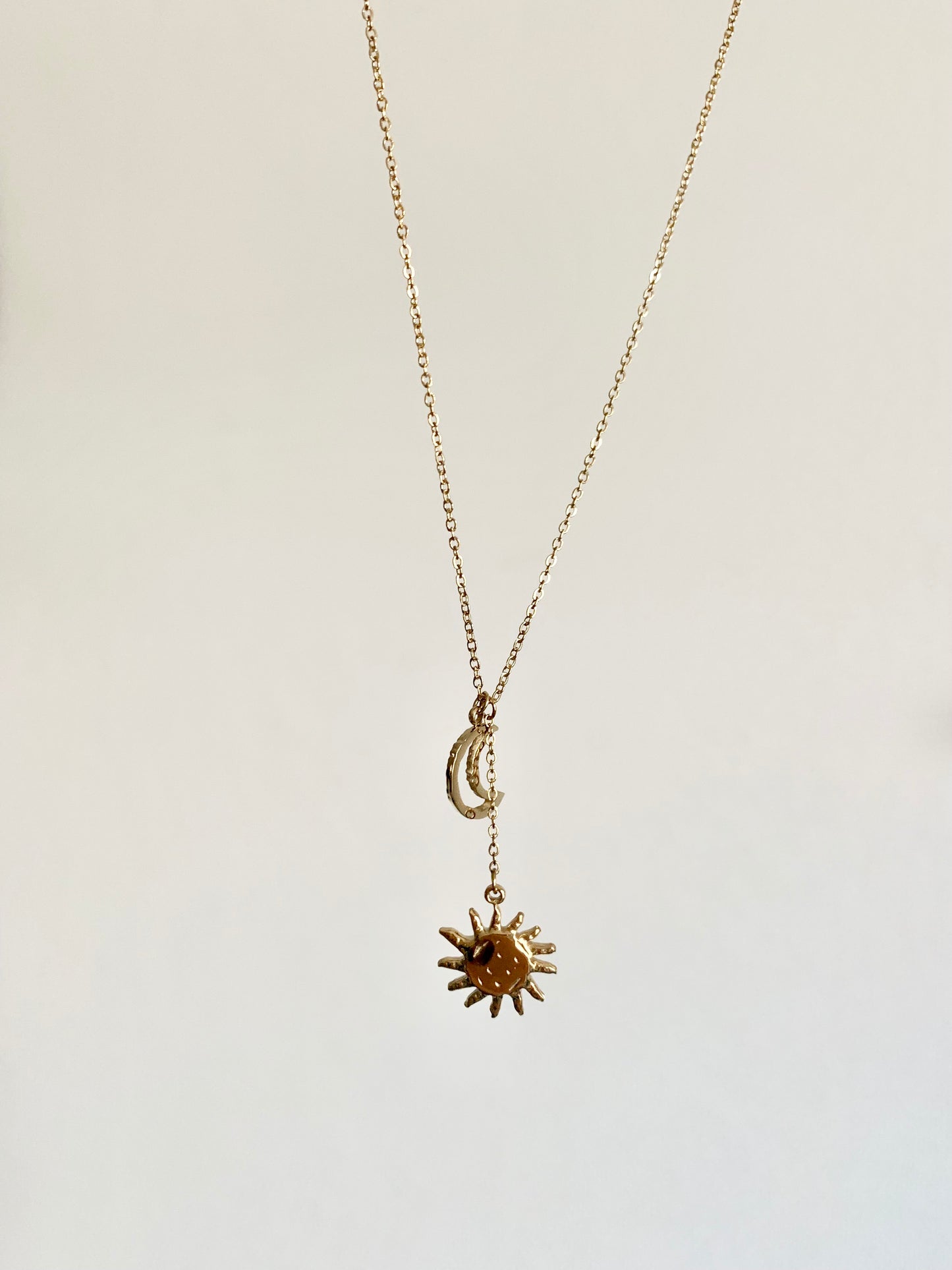 Collier lune soleil