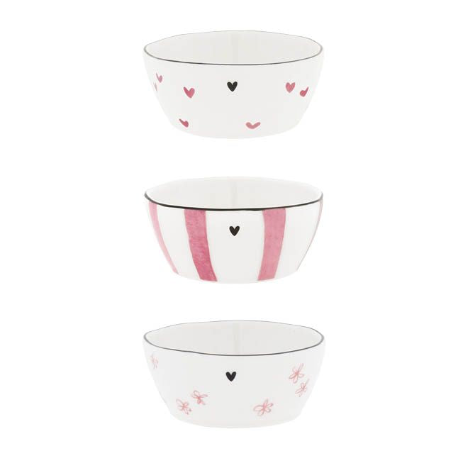 Set de 3 bols (Rose)