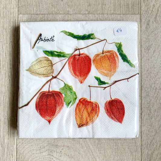 Serviettes « lampion flower »