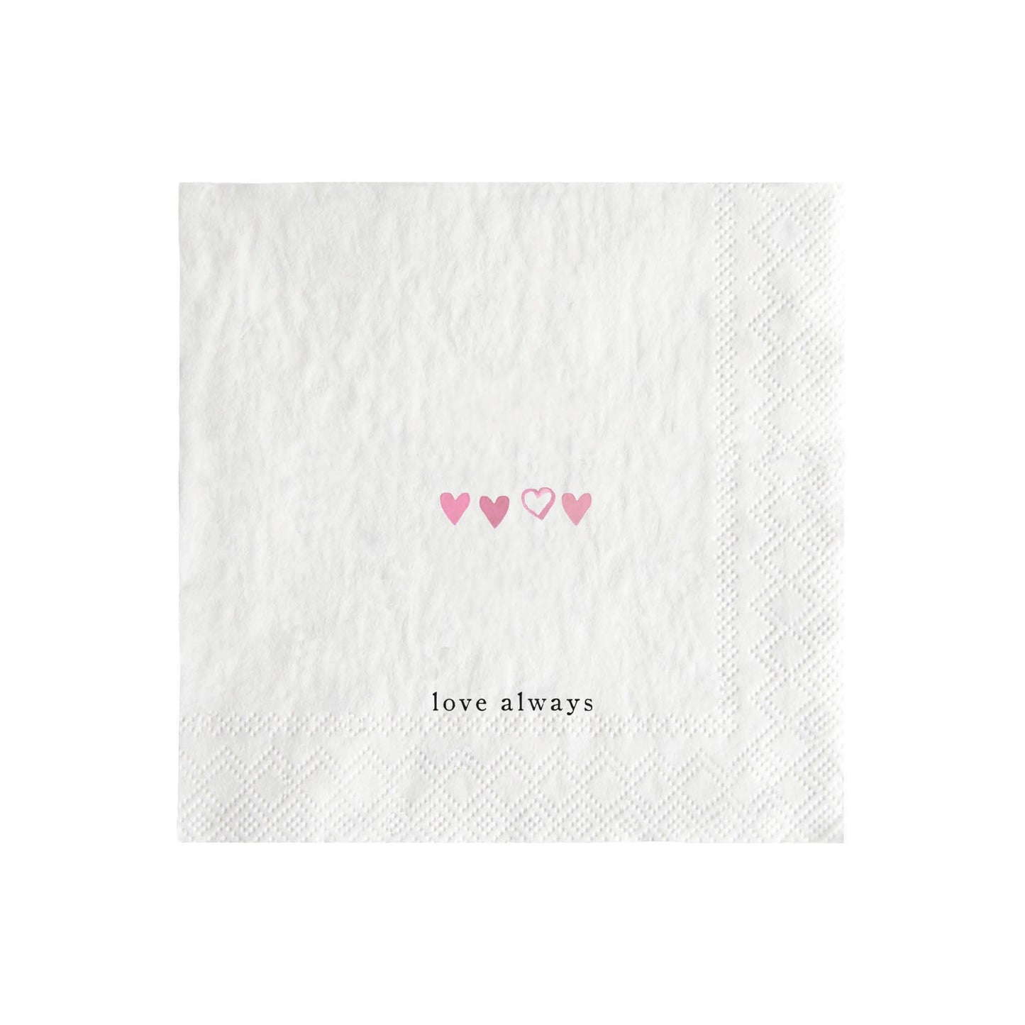 Serviettes « I love you »