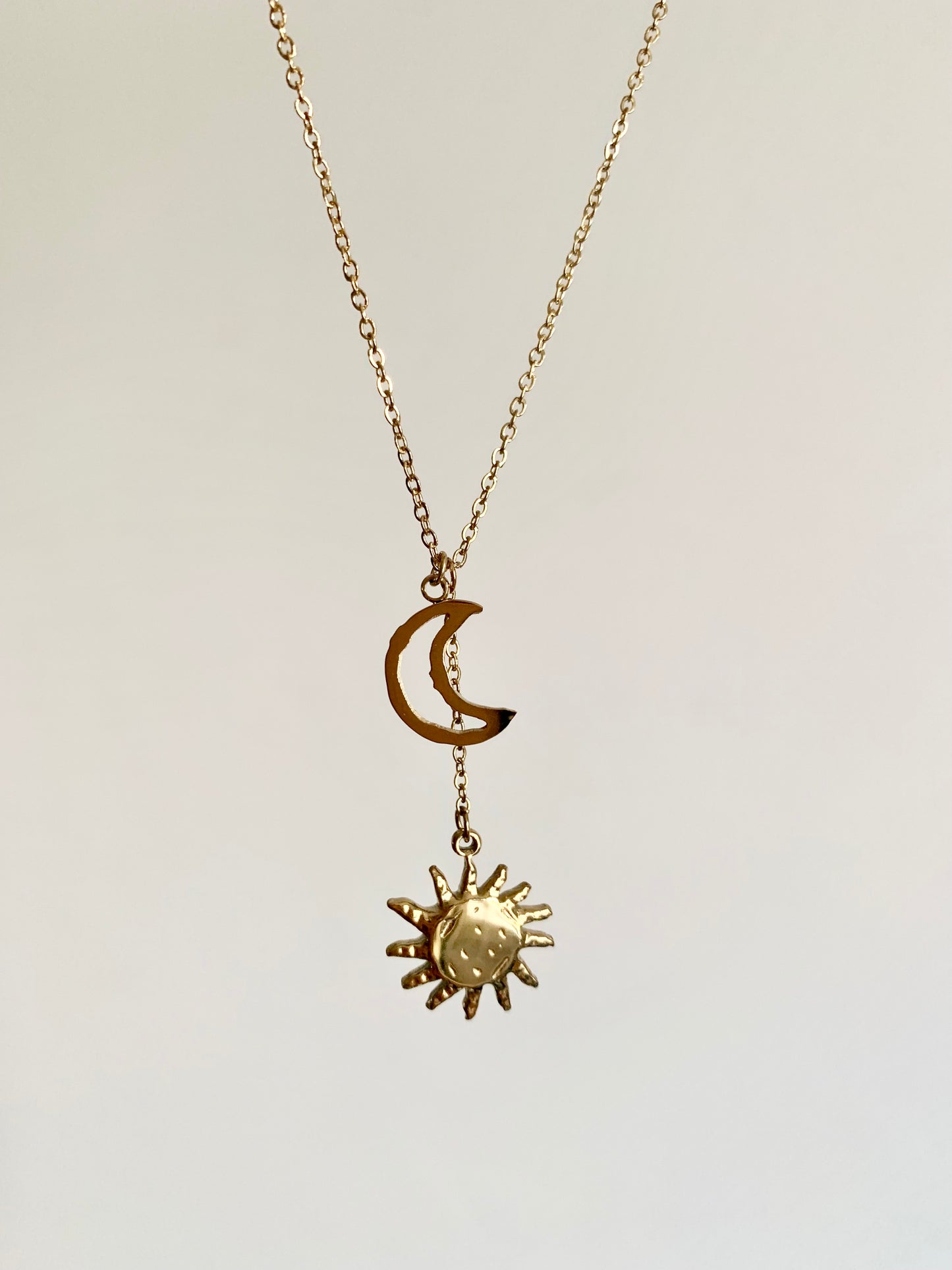 Collier lune soleil