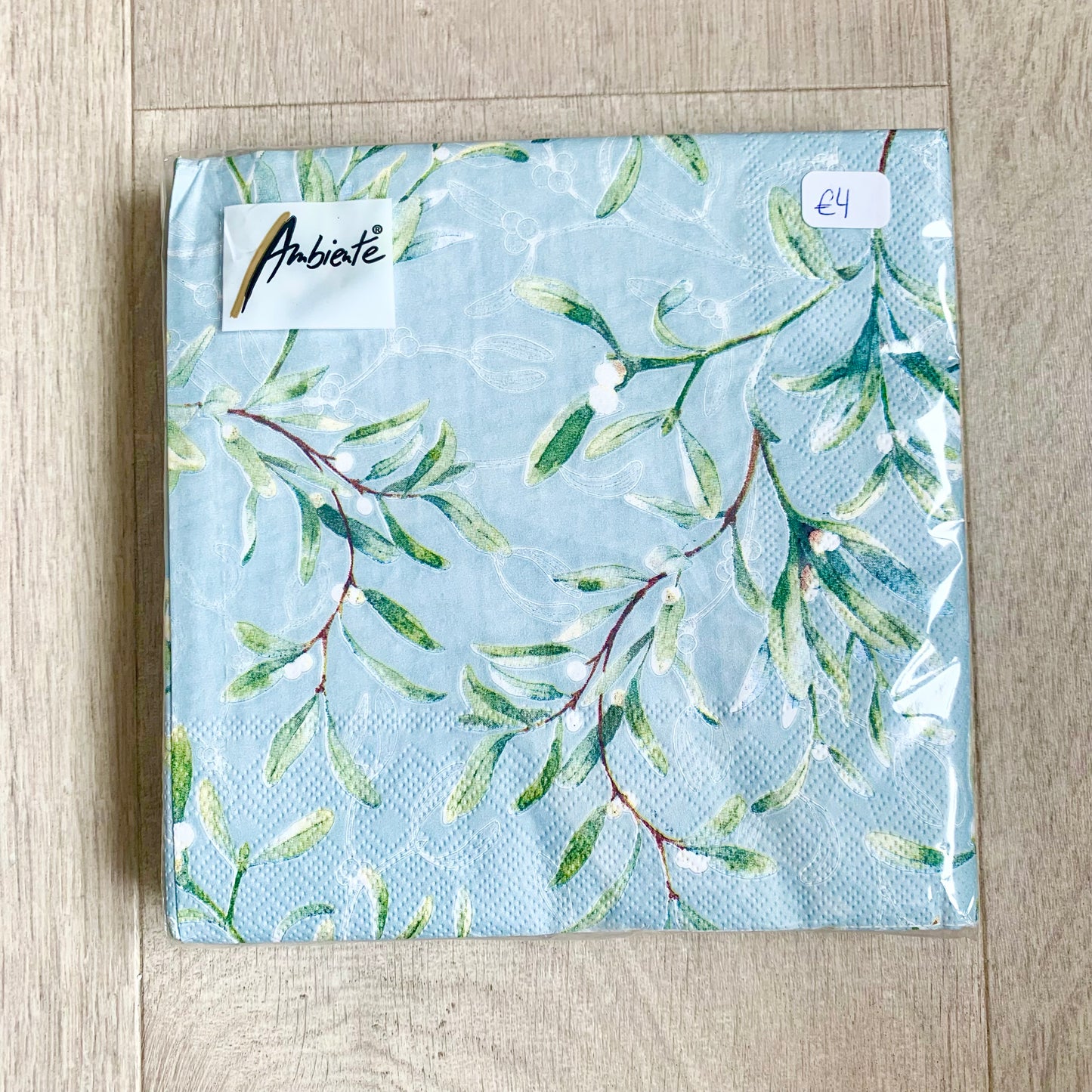 Serviettes « mistietoe all over green »