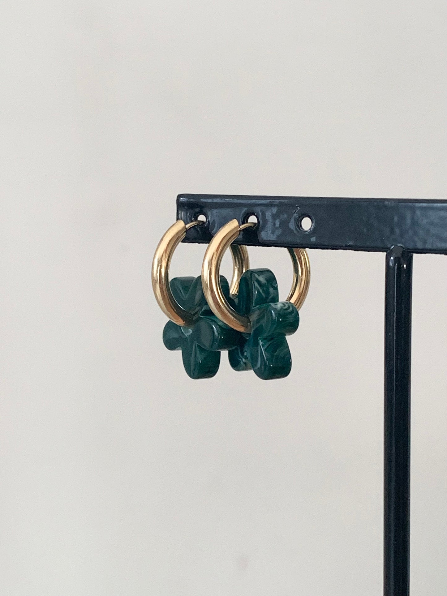 Boucles d’oreilles Felicie vertes