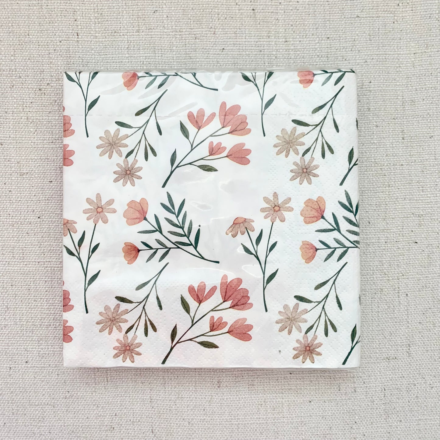 Serviettes orange Flowers