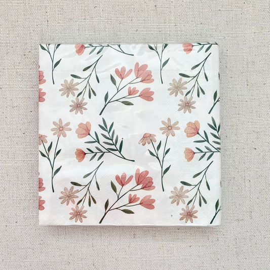 Serviettes orange Flowers