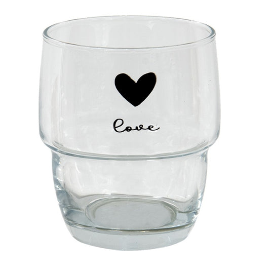 Verre en coeur