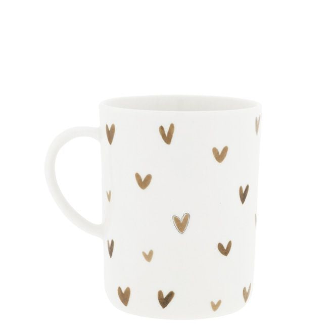 Tea Mug with hearts