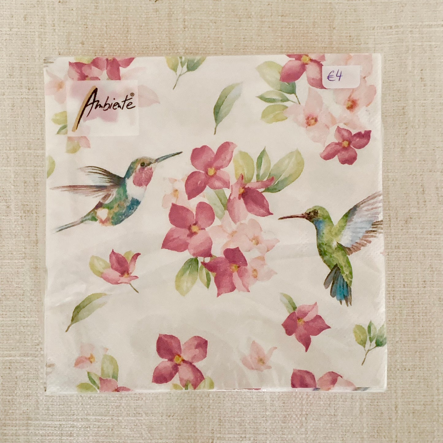 Serviettes colibris
