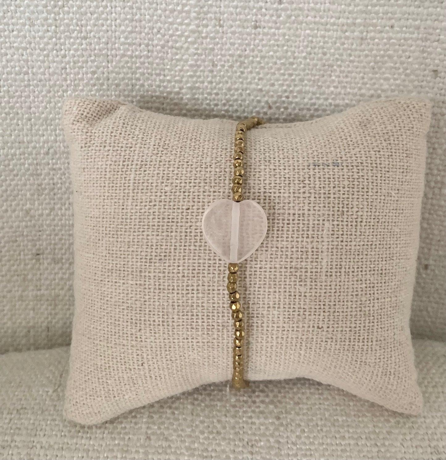 Cœur de pierre Quartz rose