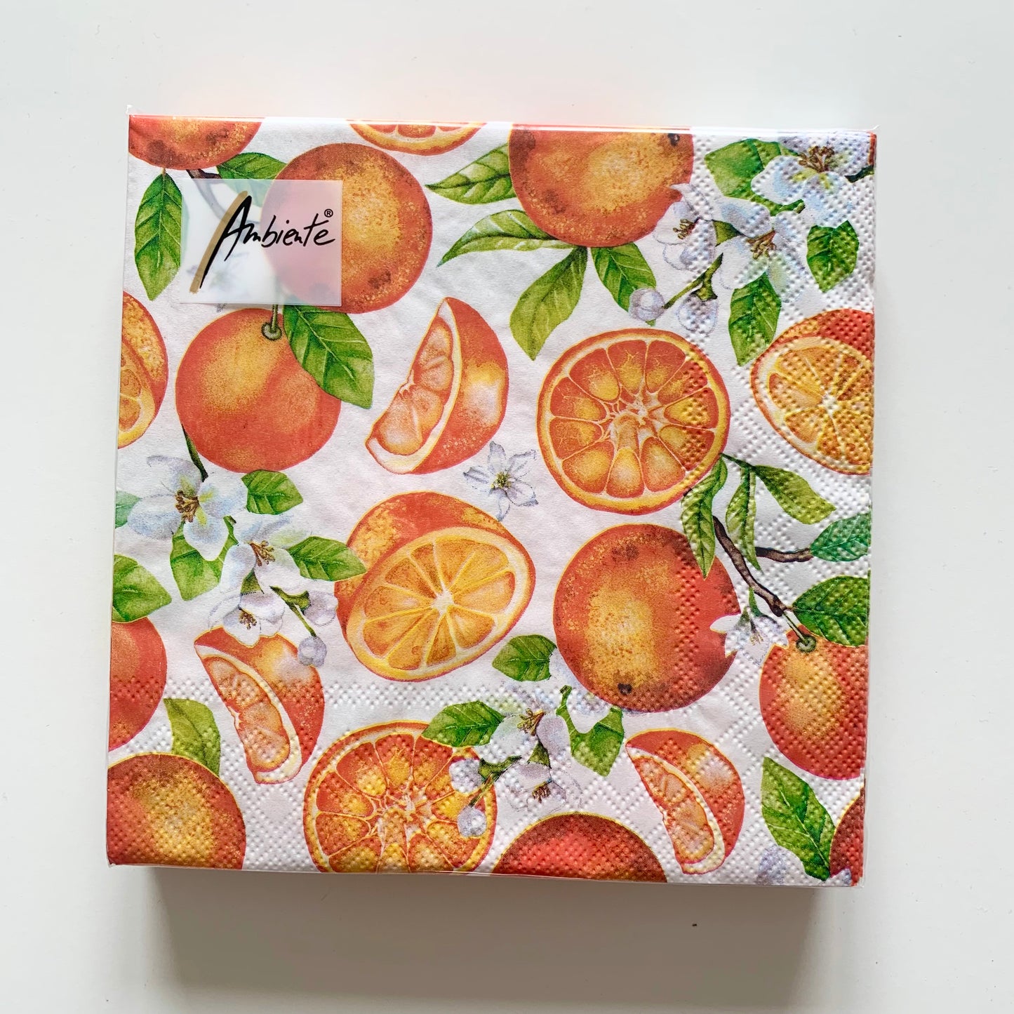 Serviettes quartiers d’oranges