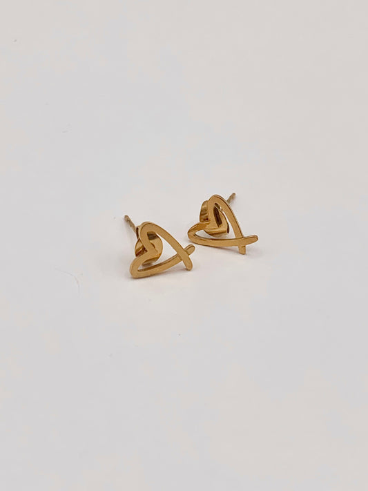 Boucles coeurs croisés