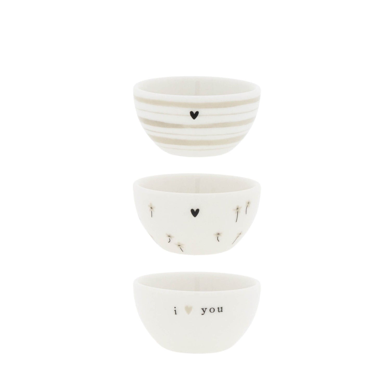 Assortiment de 3 minis bols