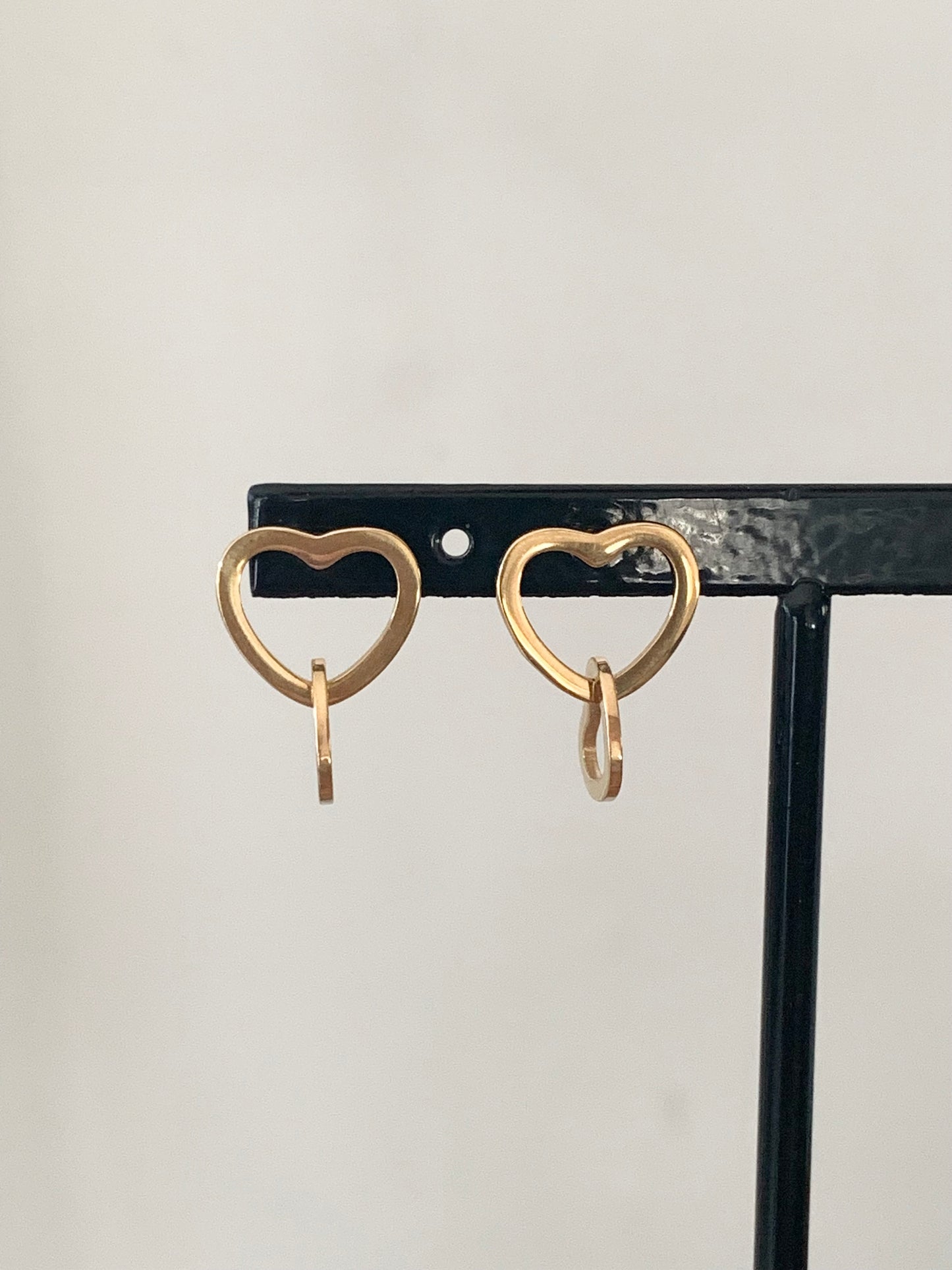 Boucles d’oreilles coeurs entrelacés