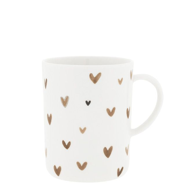 Tea Mug with hearts