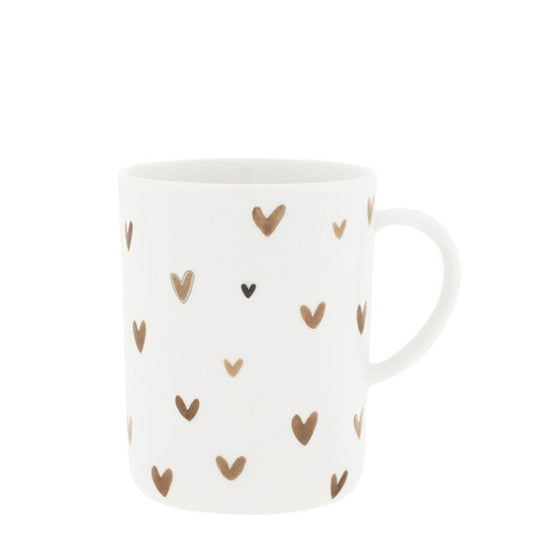 Tea Mug with hearts