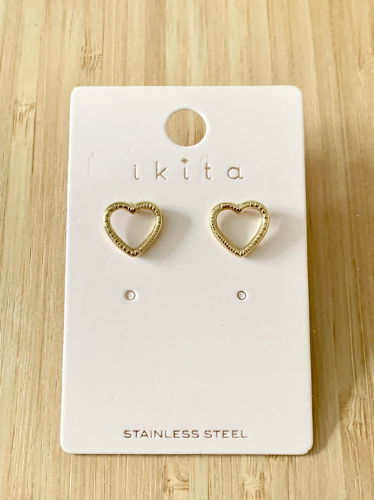Boucles d’oreilles cœur (Ikita)
