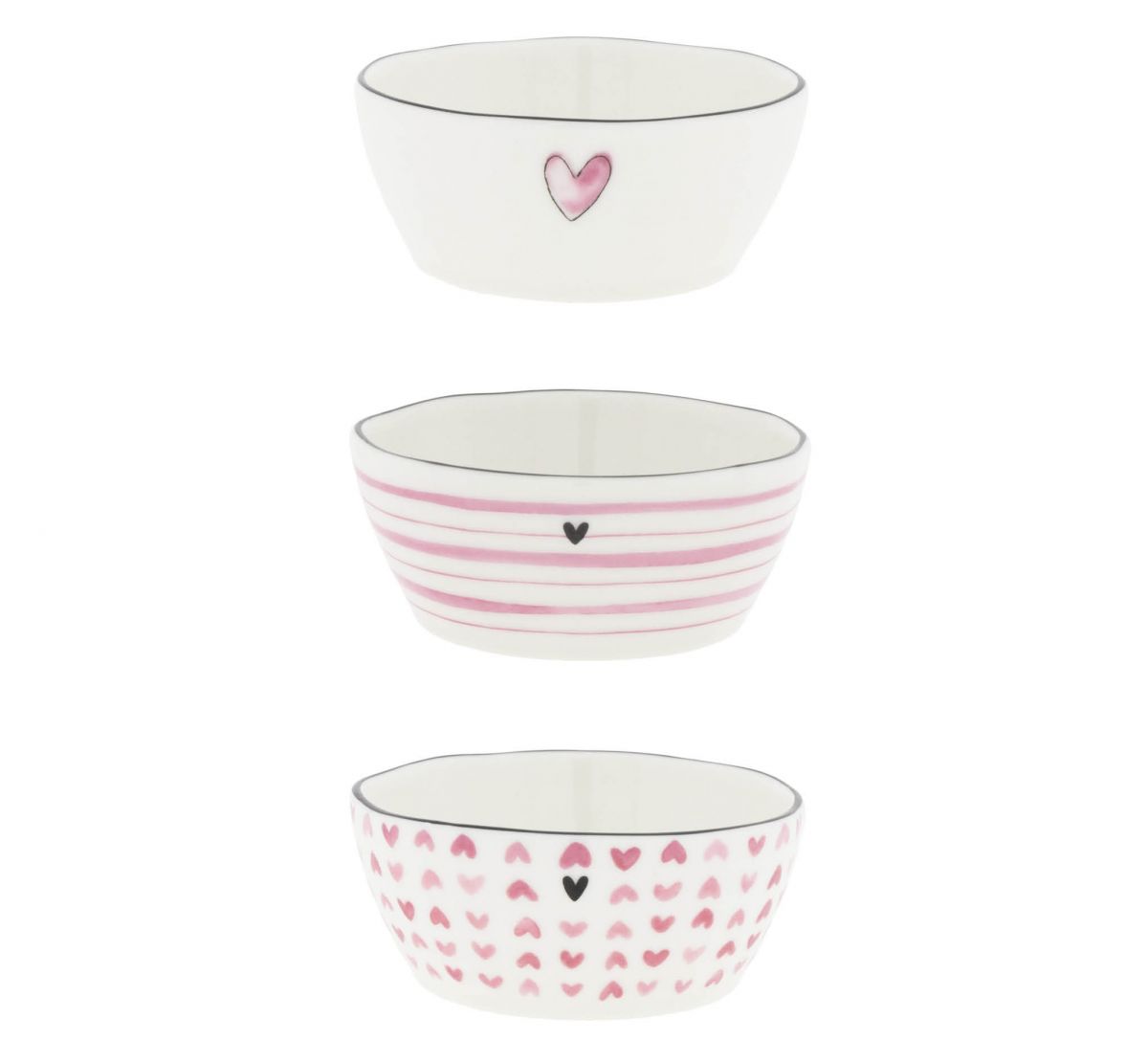 Set de 3 bols (rose)