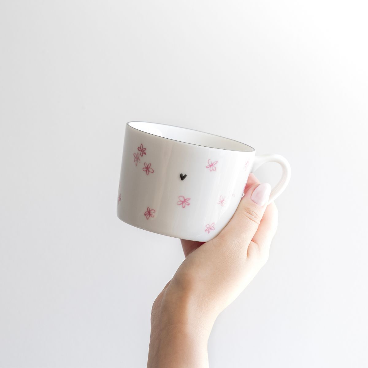 Mug petites fleurs roses